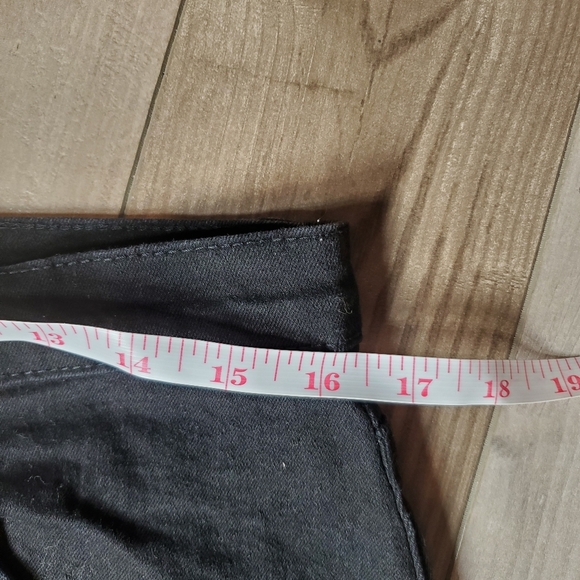 Happily Grey Black Denim Raw Hem Casual Jean Skirt Size 13/30 NWOT - Picture 7 of 16